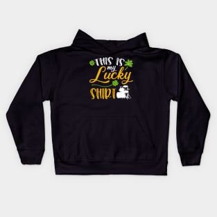 Drum This is My Lucky Shirt St Patrick's Day Kids Hoodie